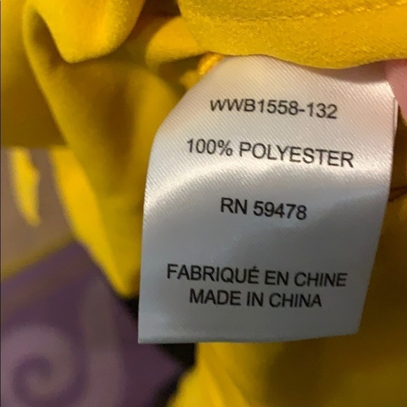 Rachel Zoe mustard long sleeve button front blouse - Picture 6 of 9